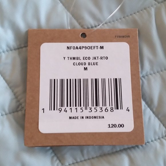 🆕The North Face Youth Thermoball ECO FZ Lightweight Jacket, S and M -Cloud Blue - Picture 3 of 8